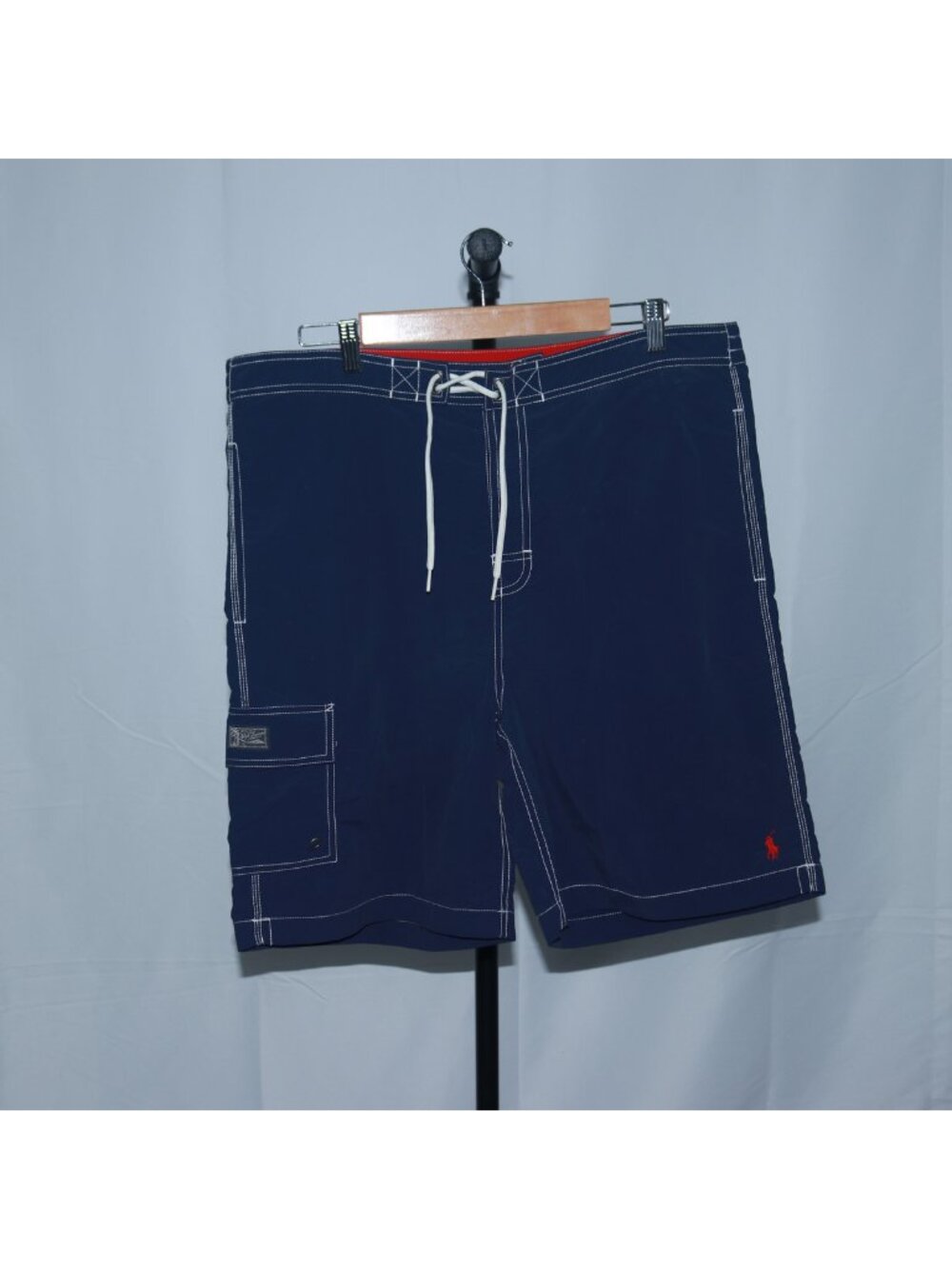 Polo Ralph Lauren Mens Cargo Shorts Navy Contrast Stitching Size L